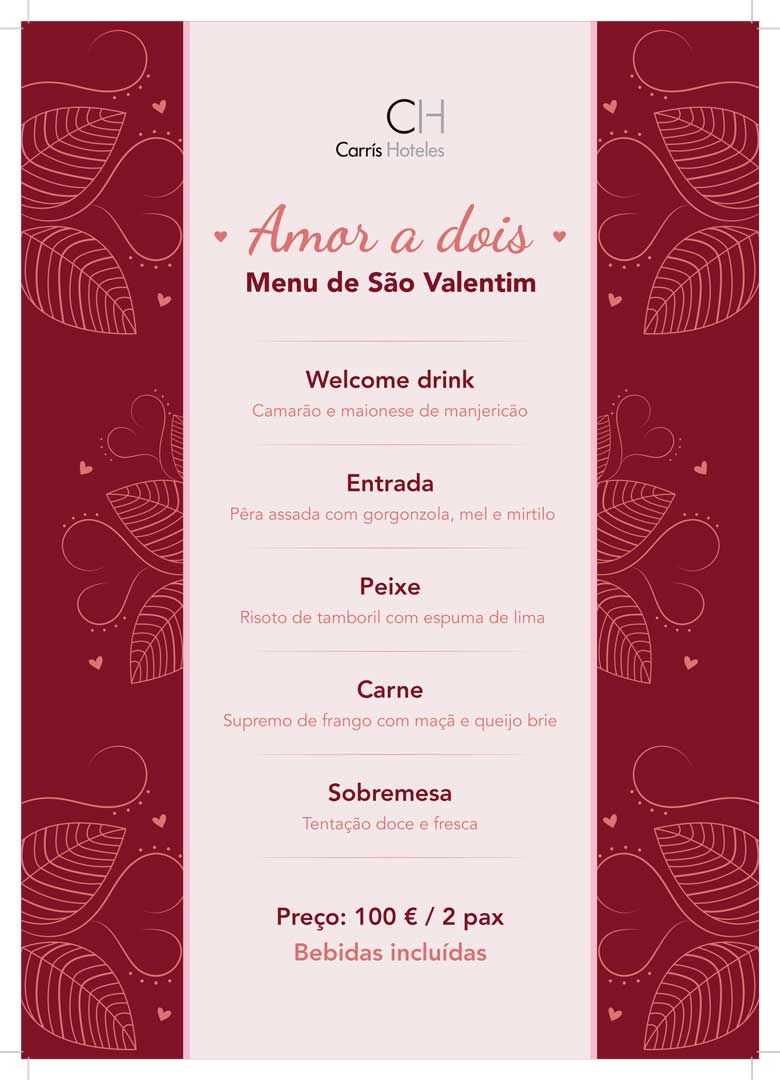 Menú San Valentín